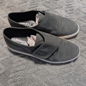 Vaneli Women's Charcoal Slip-On Sneakers